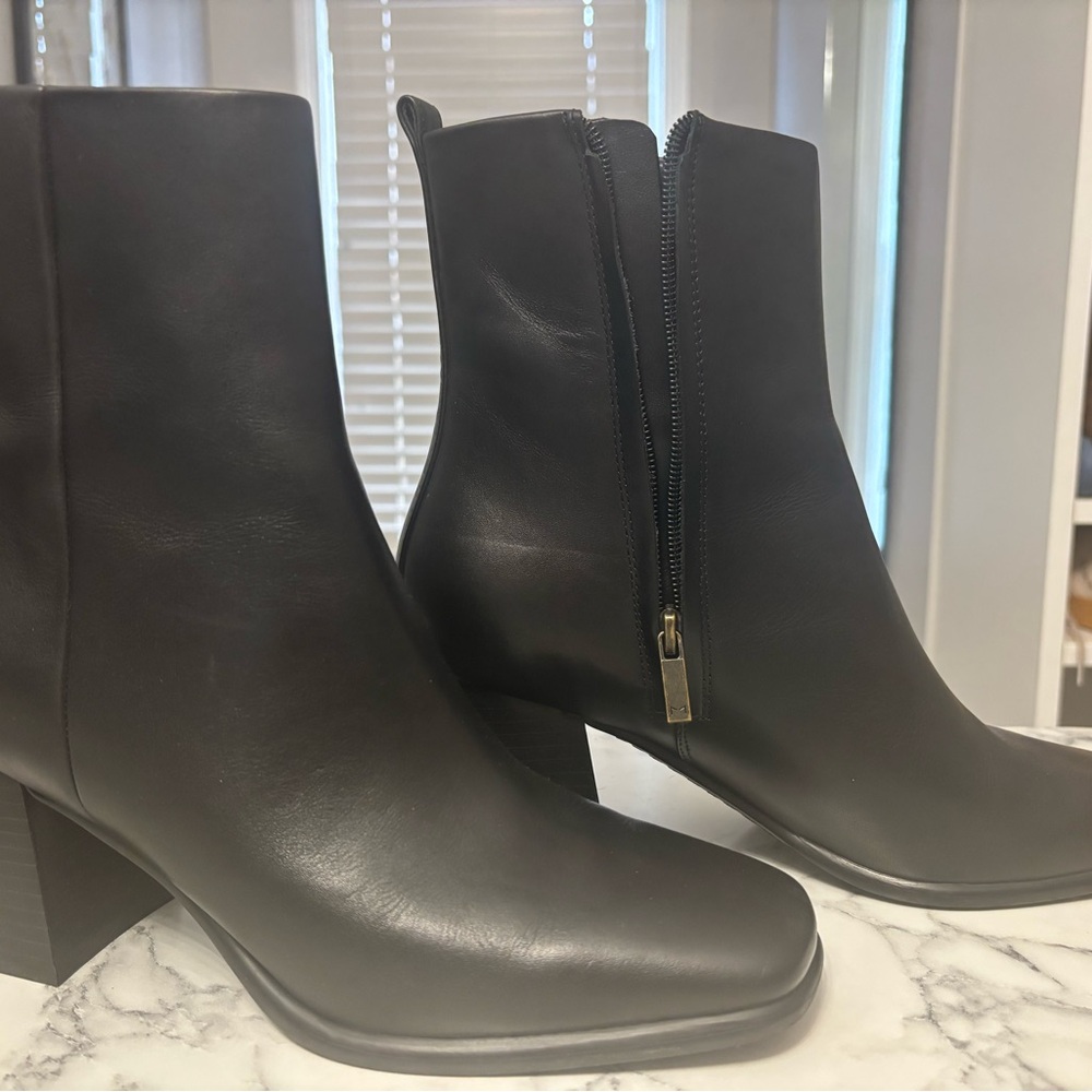 Marc Fisher Sleek Black Ankle Booties